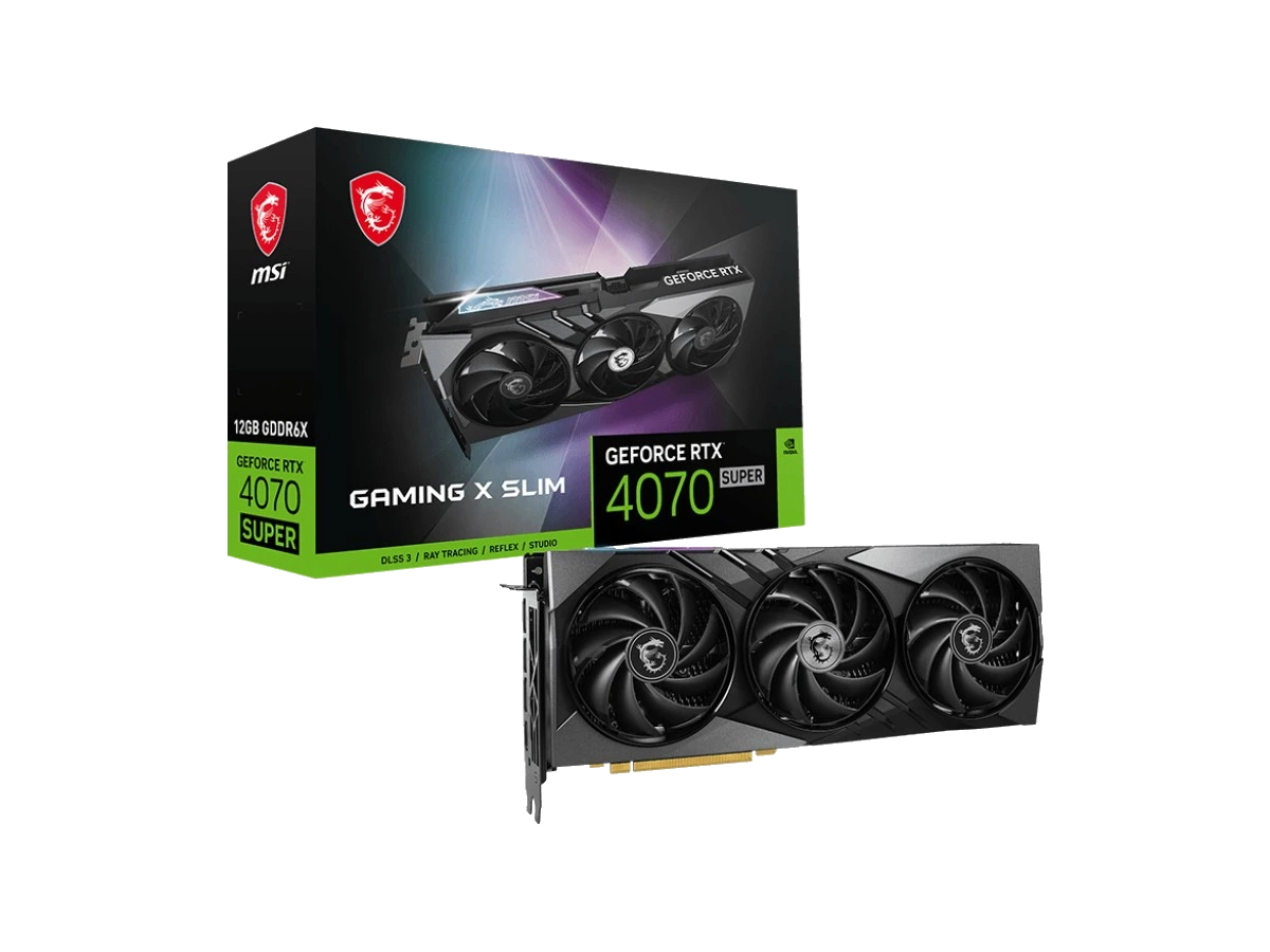 MSI GeForce RTX 4070 SUPER 12G GAMING X SLIM Graphics Card
