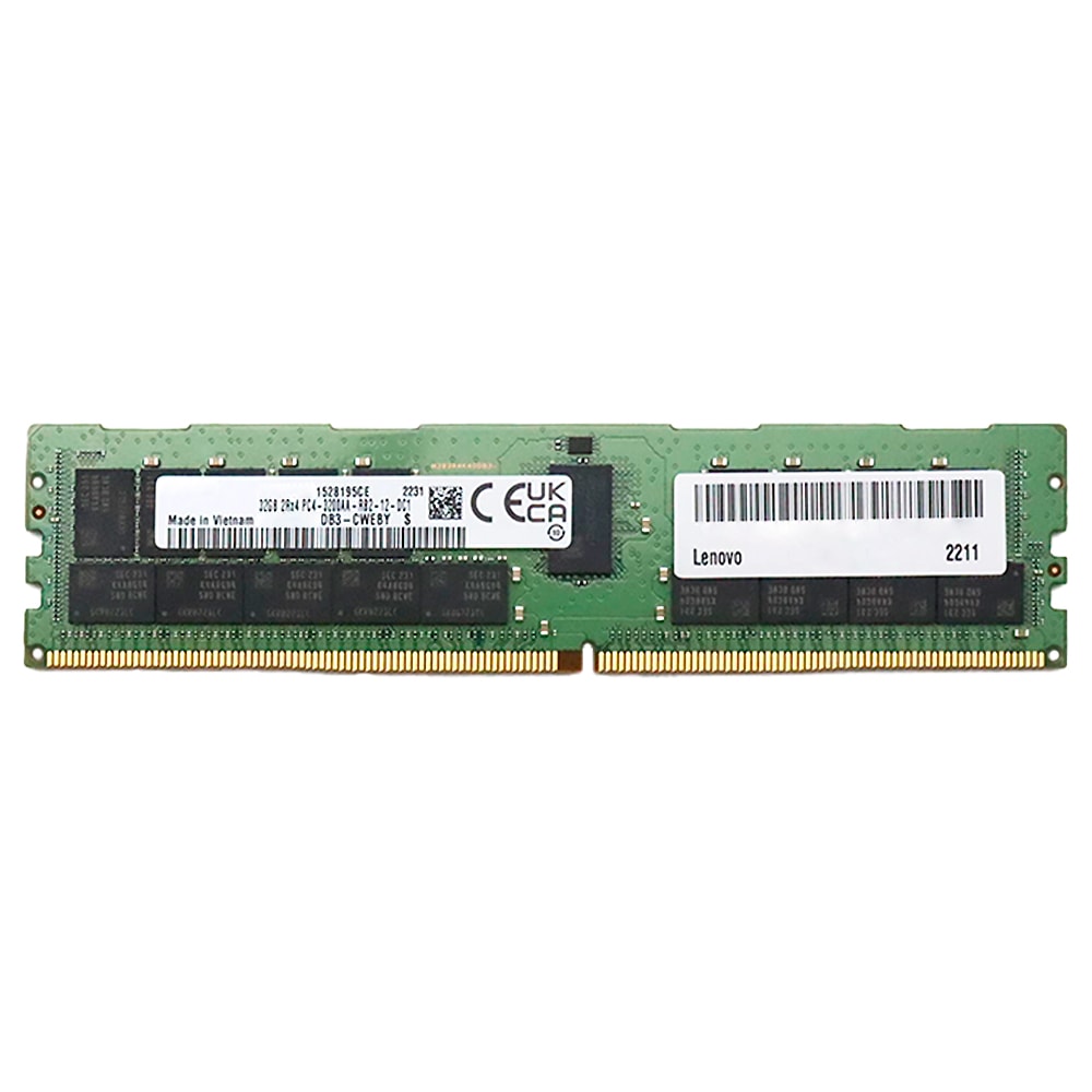 Lenovo ThinkSystem 32GB DDR4-3200 ECC RDIMM 2Rx4 Memory (4X71B67861)