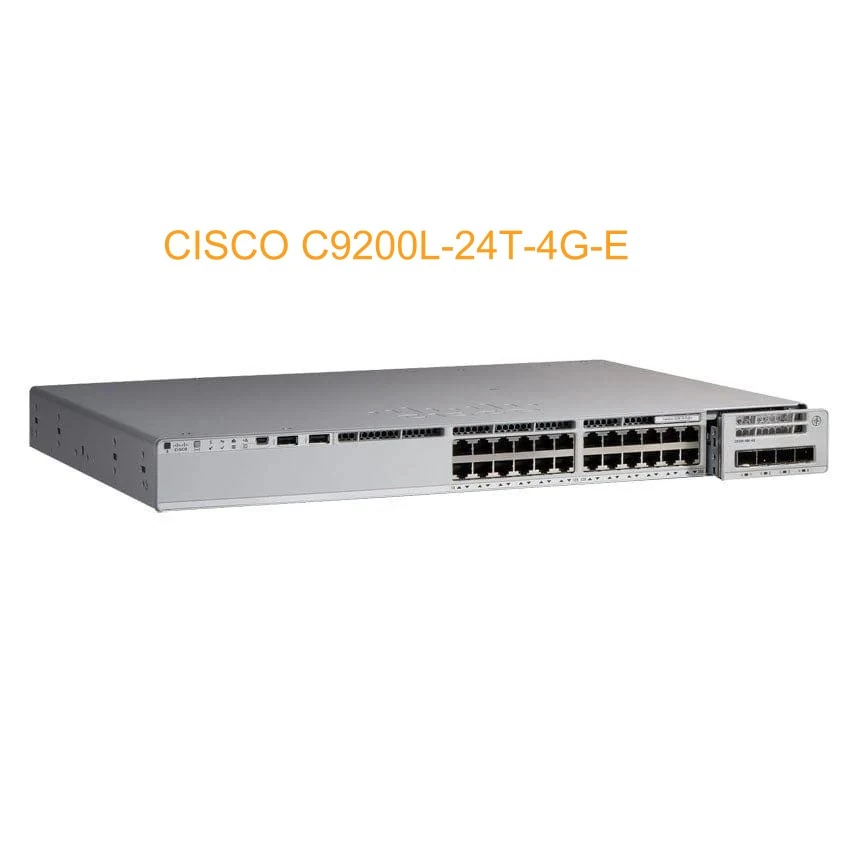 Cisco Catalyst 9200L 24-Port Data Switch 4x1G Uplinks — Network Essentials (C9200L-24T-4G-E)