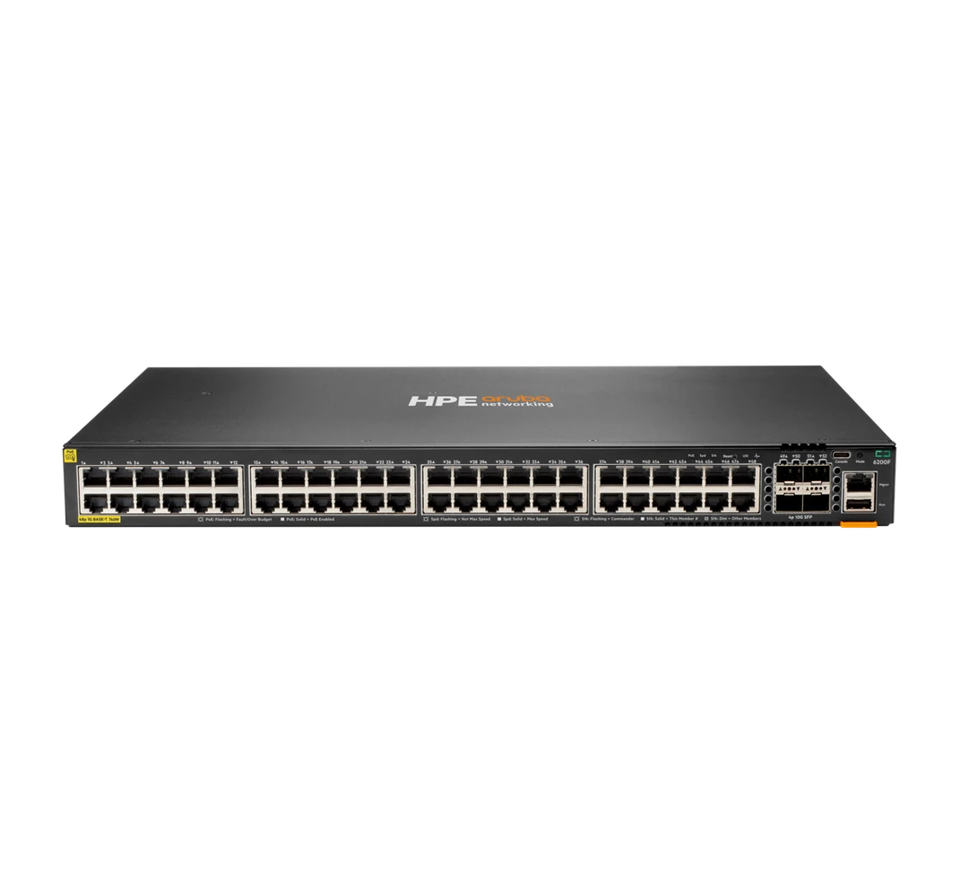 HPE Aruba CX 6200F 48G Class4 PoE+ 4SFP 740W Switch (JL728A)