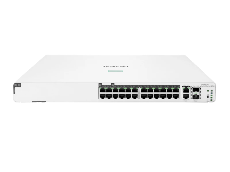 HPE Networking Instant On 1960 24G PoE+ 370W 2XGT 2SFP+ Switch