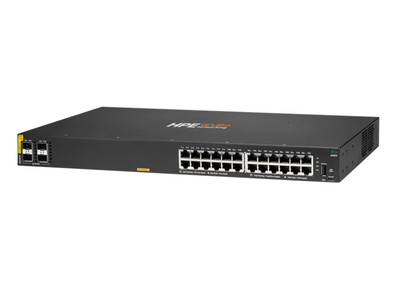 HPE Aruba CX 6000 24-Port Gigabit 4 × SFP Managed Switch