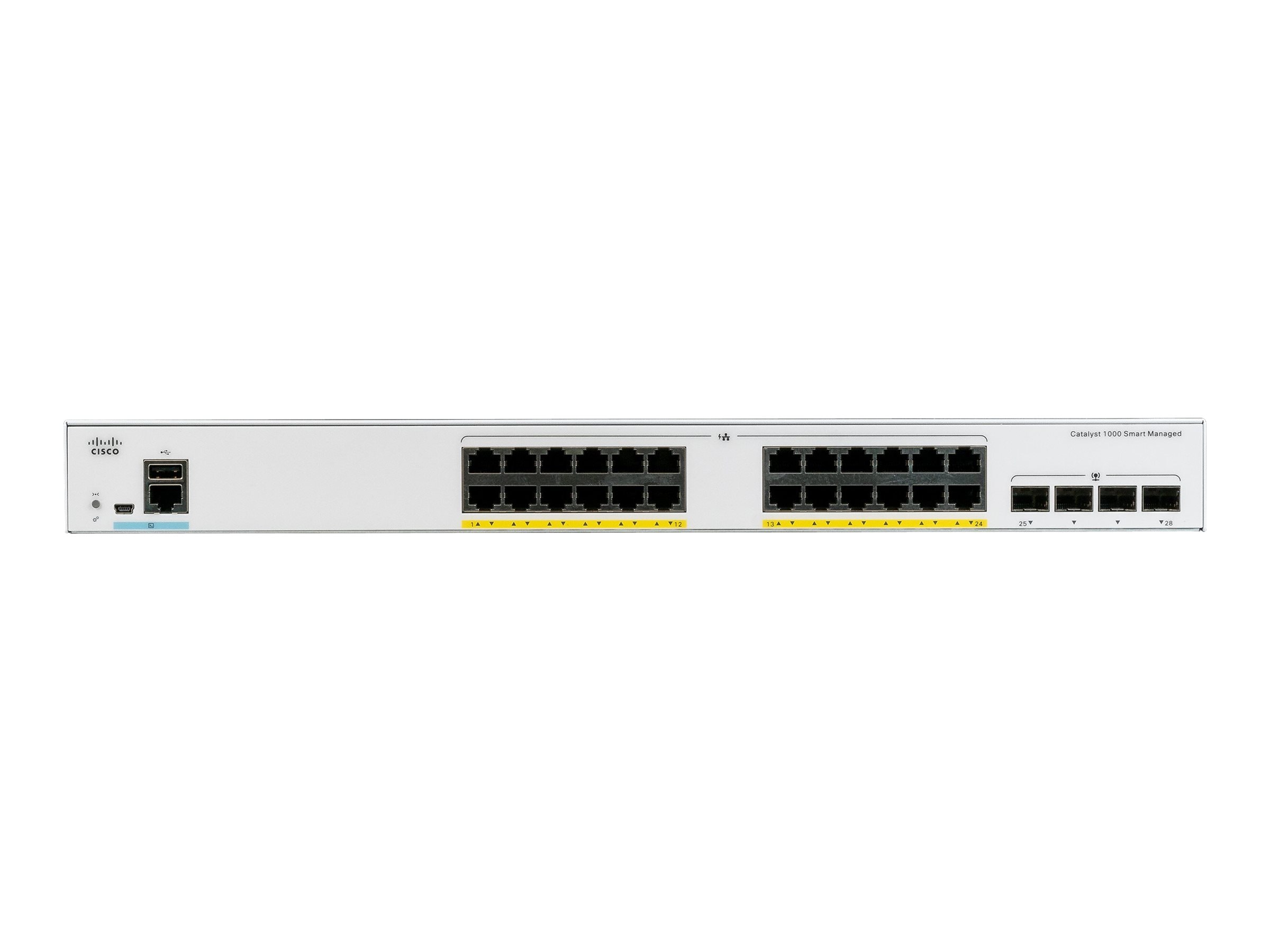 Cisco Catalyst 1000 24-Port PoE+ Gigabit Ethernet Switch — C1000-24P-4G-L — family image