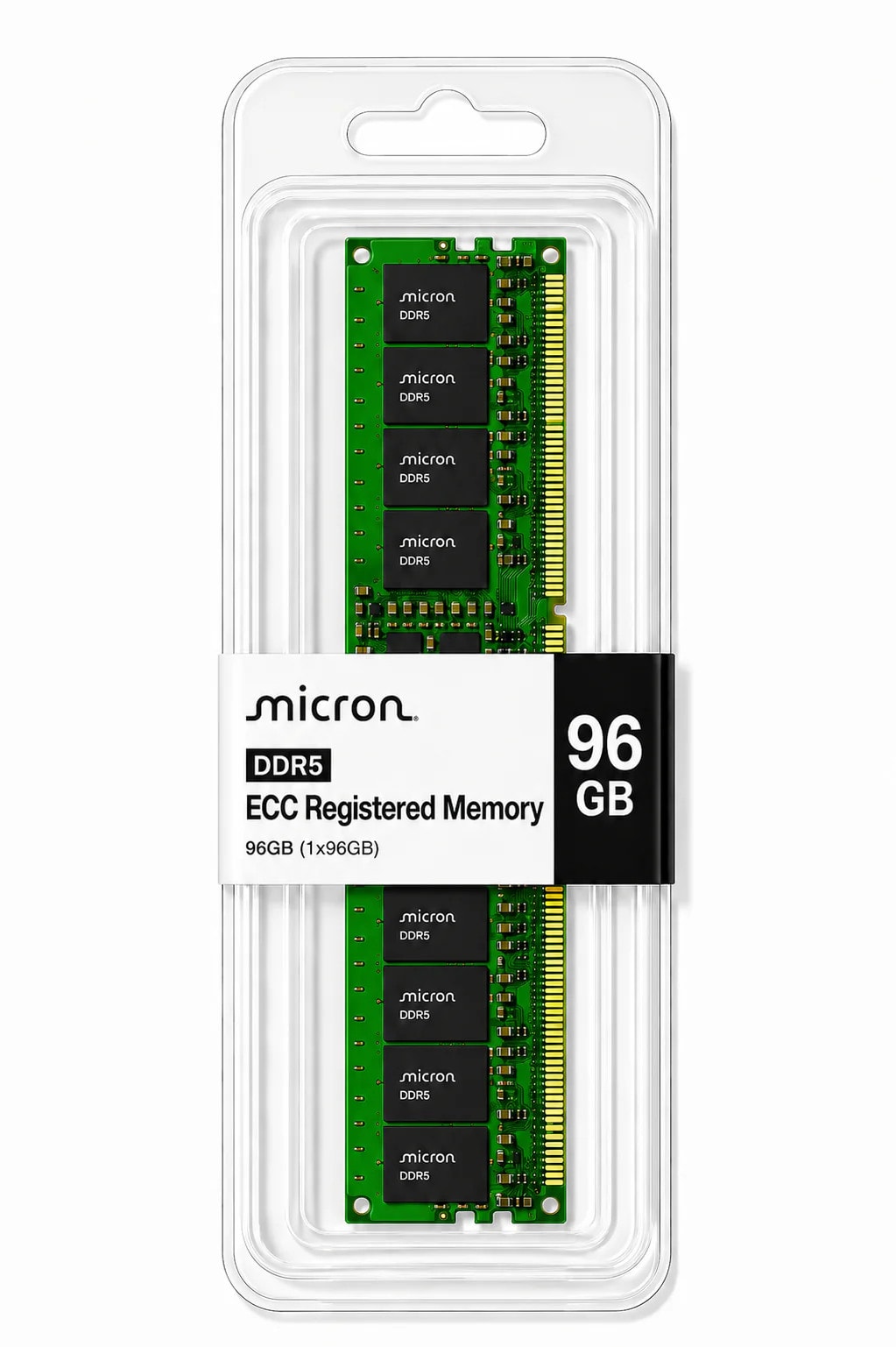 Micron 96GB DDR5-6400 ECC Registered RDIMM 2Rx4 CL52 Server Memory