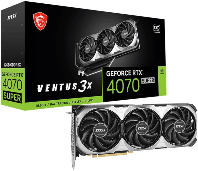 MSI GeForce RTX 4070 Ti SUPER 16G VENTUS 3X OC