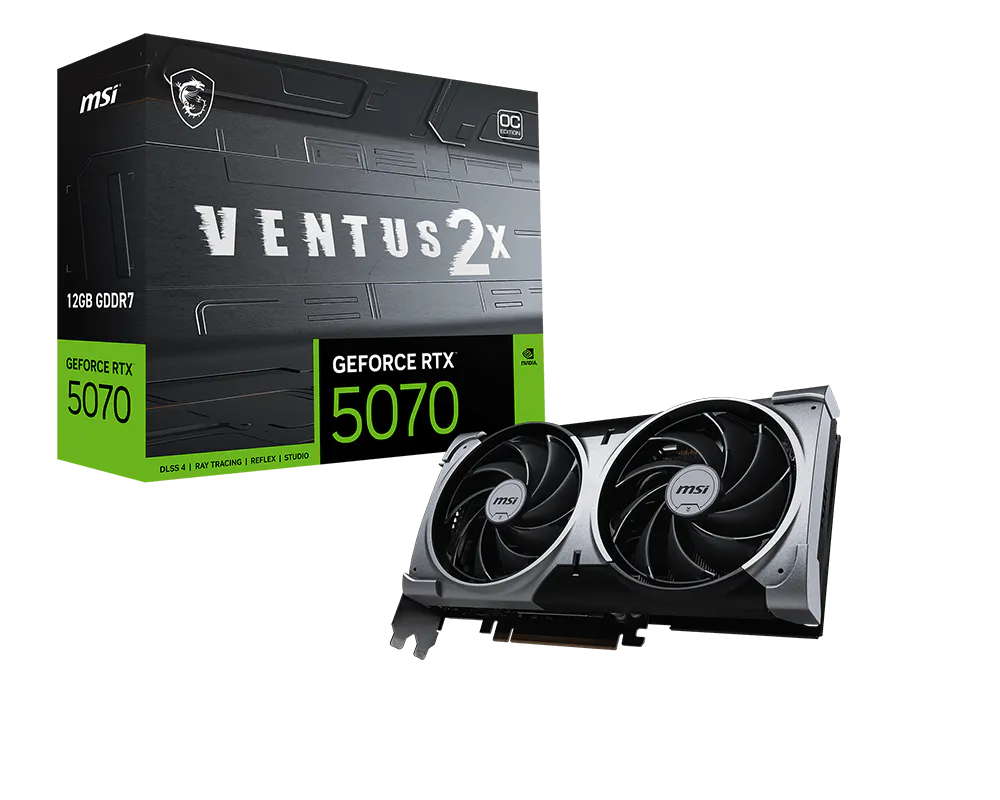 MSI GeForce RTX 5070 VENTUS 2X OC 12G