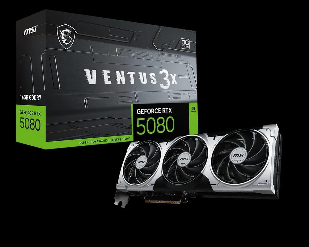 MSI GeForce RTX 5080 VENTUS 3X OC PLUS 16G