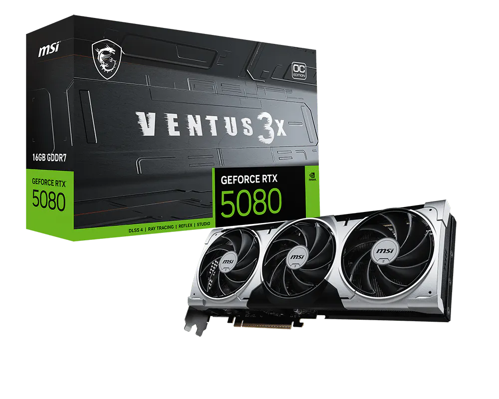 MSI GeForce RTX 5080 VENTUS 3X OC PLUS 16G