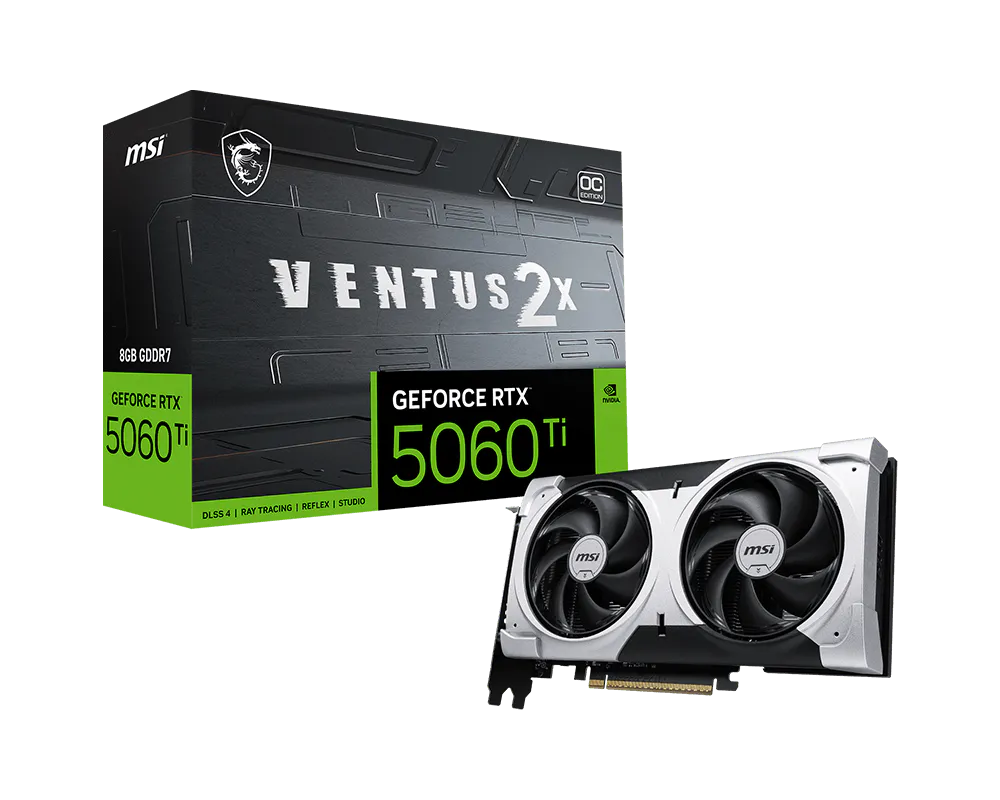 MSI GeForce RTX 5060 Ti VENTUS 2X OC PLUS 8G