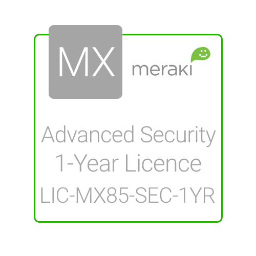 Cisco Meraki MX85, 1 year Advanced Security License and Support