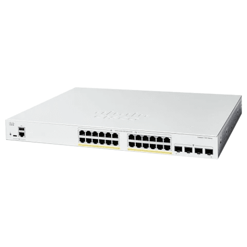 Cisco Catalyst 9200L 24-Port Gigabit PoE+ Switch, 4x 1G Uplinks, Network Essentials