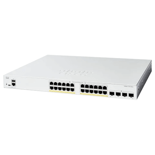 Cisco Catalyst 9200L 24-Port Gigabit PoE+ Switch, 4x 1G Uplinks, Network Essentials