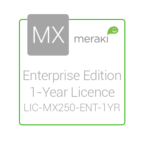 Cisco Meraki MX250 Enterprise License and Support, 1 Year