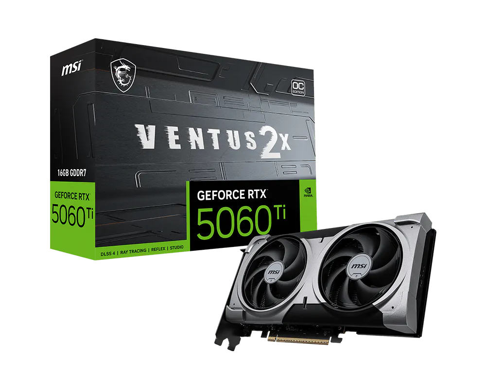 MSI GeForce RTX 5060 Ti VENTUS 2X OC PLUS 16G