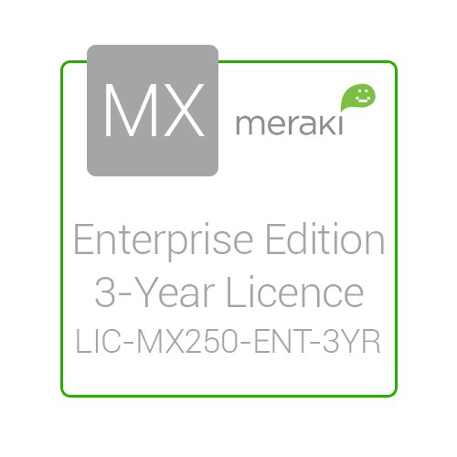 Cisco Meraki MX250 Enterprise License and Support, 3 Year