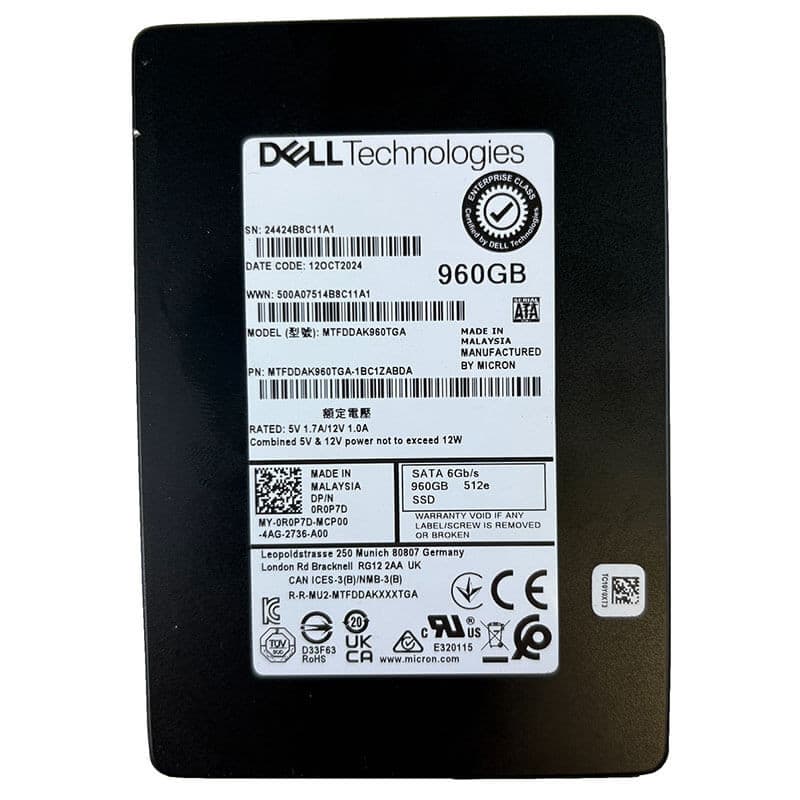 Lenovo ThinkSystem 2.5" 5400 PRO 960GB Read Intensive SATA 6Gb Hot-Swap SSD